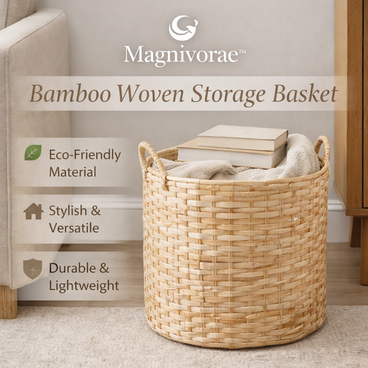 Magnivorae™ Bamboo Woven Storage Basket
